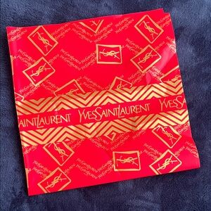 28# Yves Saint Laurent Red and Gold Gift Wrap Paper  ❤️❤️❤️